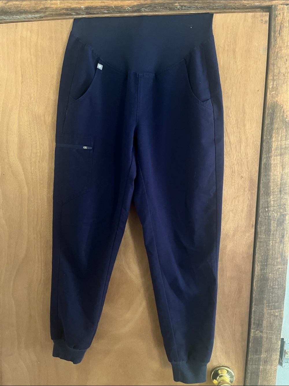 Figs Zamora Maternity Women's Navy Jogger Scrub Pants